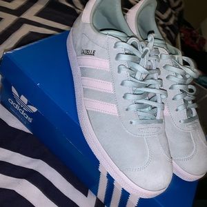 Brand new! Adidas gazelle shoes in mint green
